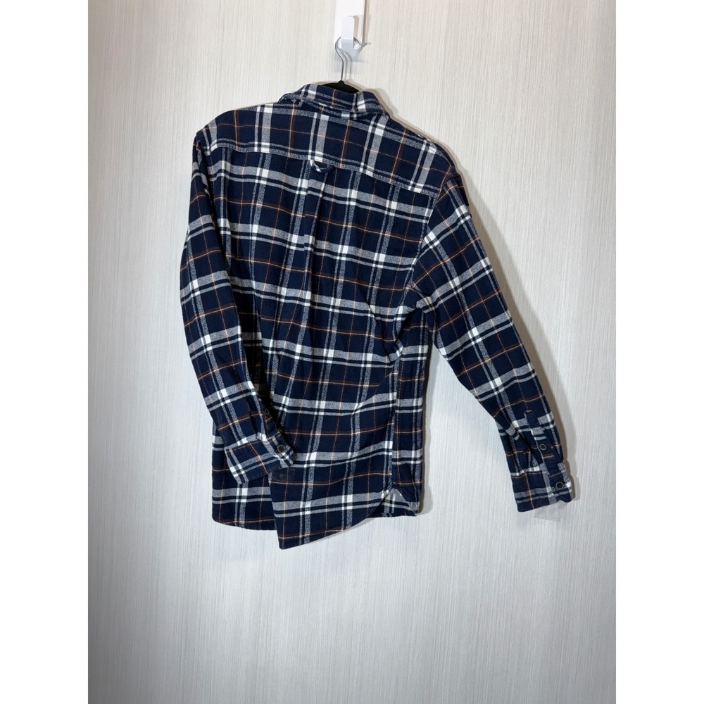 Jachs NY Mens Navy Blue White Plaid Flannel Button Down Shirt Medium 974954 - Picture 16 of 16
